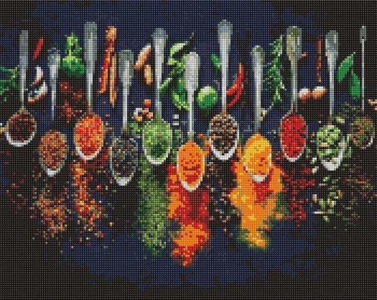 Picture of Norimpex Diamentowa mozaika - Przyprawy wiata 40x50cm