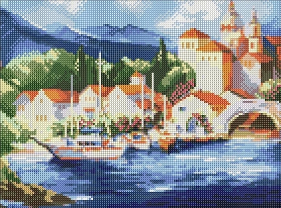 Изображение Norimpex Diamentowa mozaika - U podnóa gór 30x40cm