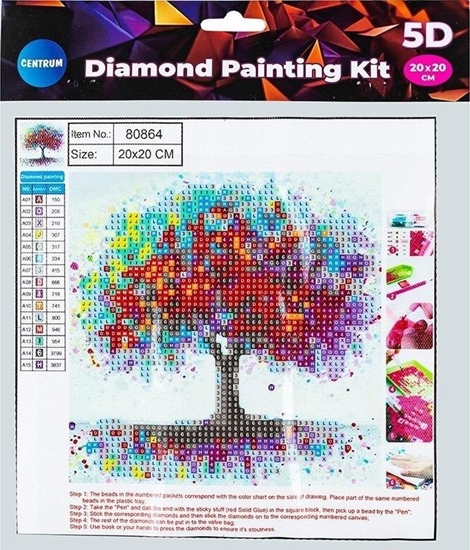 Изображение Norimpex Diamentowa mozaika 5D - Red tree 20x20 80864