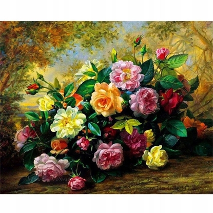 Attēls no Norimpex Diamentowa mozaika Kwiaty 30x40cm 2000375