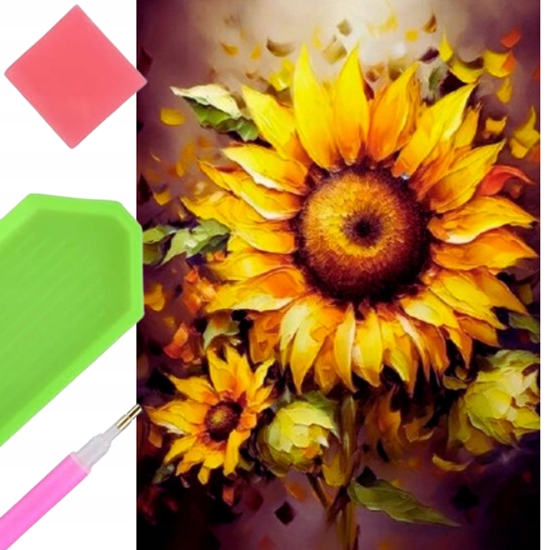 Picture of Norimpex Diamentowa mozaika Kwiaty soneczniki 30x40cm 2000376