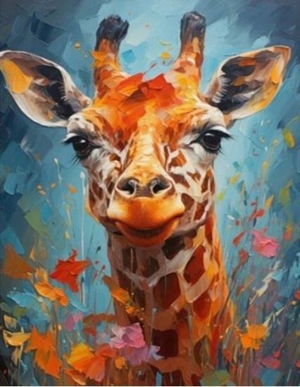 Picture of Norimpex Diamentowa Mozaika Zwierzta yrafa 30x40