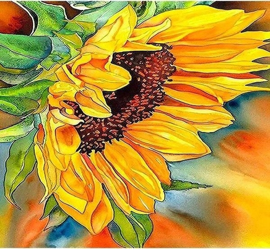 Picture of Norimpex Mozaika diamentowa 5D - Kwiat sonecznika 40x30cm