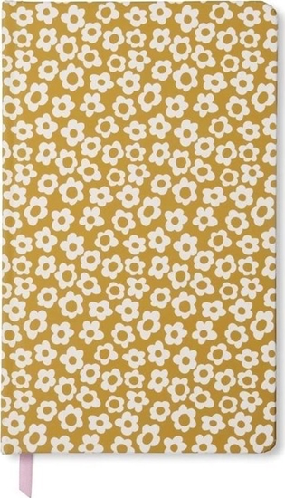 Picture of Notatnik Journal 128K linia Ochre Groovy Floral