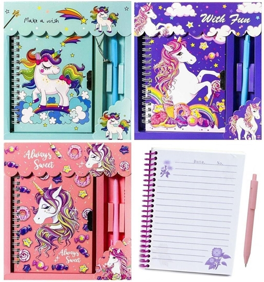 Picture of Notatnik pamitnik jednoroec dugopis MIX