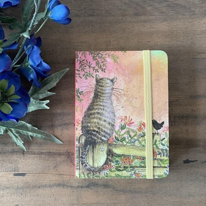 Picture of Notatnik z gumk A6 SCN25 Kot na pocie