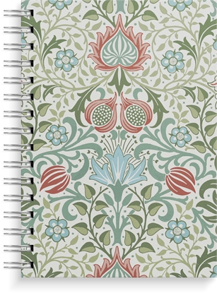 Изображение Notebook A5 blue/green flowers