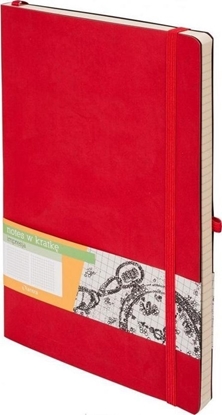 Picture of Notes A5 Kratka Impresja czerwony