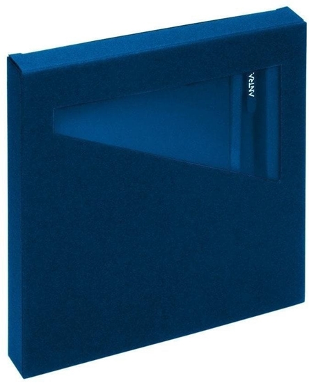 Picture of Notes A6 z dugopisem granatowy w pudeku