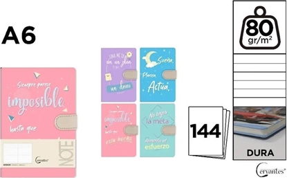 Picture of Notes A6/144K z zamkniciem na magnes MIX