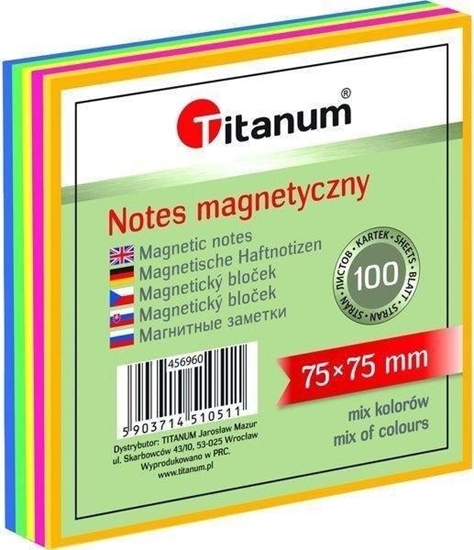 Изображение Notes elektorstatyczny 75x100mm 100K mix kolorów