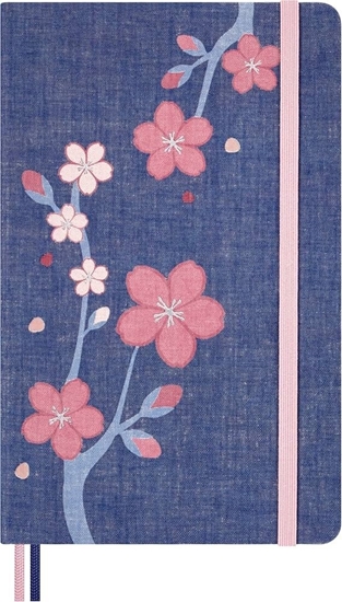 Picture of Notes MOLESKINE Sakura 2025, L, 13x21cm, w linie, edycja limitowana