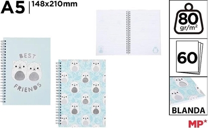 Picture of Notes na spirali A5 Frosty 148x210mm MIX