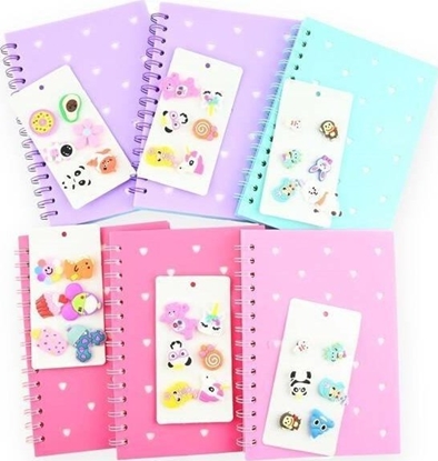 Picture of Notes na spirali z przypinkami MIX