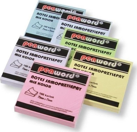 Picture of Notes samoprzylepny pastel mix 75x75mm 100K