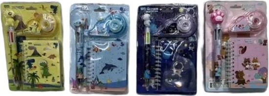 Picture of NOTES Z DUGOPISEM I KOREKTOREM 4 WZORY