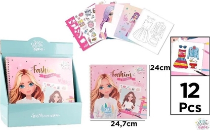 Attēls no Notes z naklejkami dla projektantek Big Dream Girl