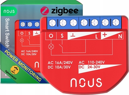 Attēls no NOUS Smart Switch Module B2Z ZigBee (1 channel, with PM)
