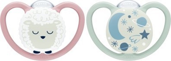 Изображение NUK 10176328 smoczek Klasyczny smoczek dziecicy Ortodontyczne Silikon Mitowy, Róowy