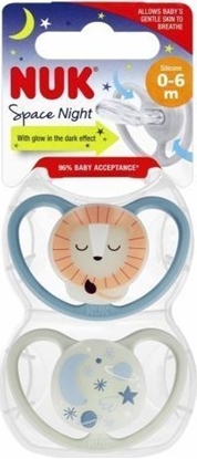 Изображение NUK 440215 SMOCZEK SILIKONOWY SPACE NIGHT 0-6 2SZT 530188, 730578