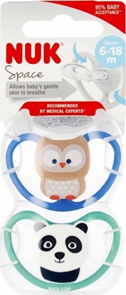 Изображение NUK 440499 SMOCZEK SILIKONOWY SPACE 6-18 2SZT 527863, 736366