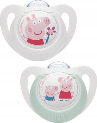 Attēls no NUK NUK Schnuller Peppa Pig Star 6-18 M. 2 Stück