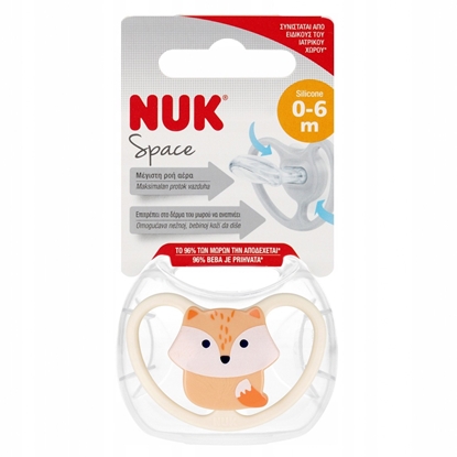 Picture of NUK SMOCZEK USP 0-6M SIL SPACE FOX 10730331 1/6