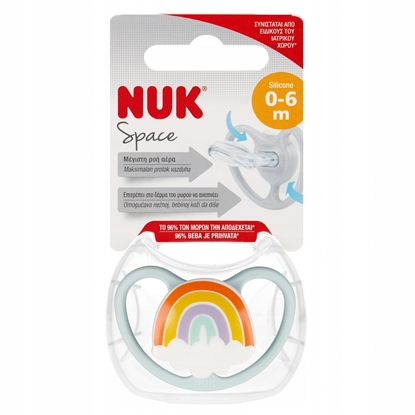 Attēls no NUK SMOCZEK USP 0-6M SIL SPACE RAINB10730331 1/6