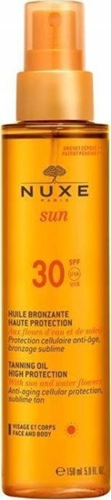 Picture of NUXE POLSKA SP. Z O.O. Nuxe  Sun, brzujcy olejek do opalania SPF30  150 ml
