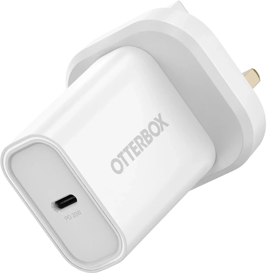 Picture of OB STANDARD UK WALL CHARGER 20W/- 1X USB-C 20W USB-PD WHITE