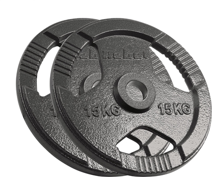 Изображение Obcienie eliwne olimpijskie zestaw 2x15kg, otwór 51mm, talerz z uchwytami, REBEL ACTIVE