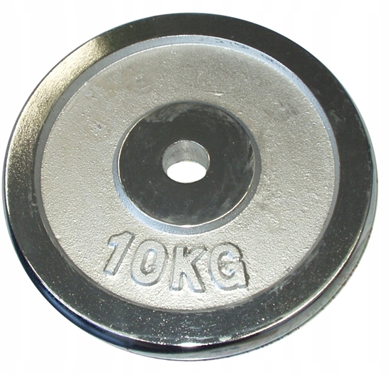 Picture of Obcienie Talerz Chromowany do Gryfów wicze KUBISPORT 10 kg 30 mm