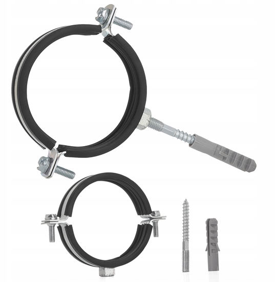 Picture of Obejma metalowa z gum do rur 3" 87-92mm (100)