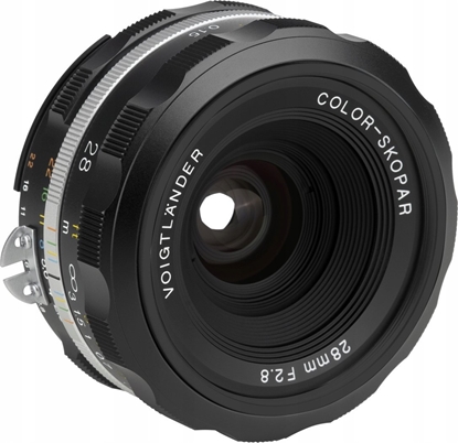 Attēls no Obiektyw Voigtlander Voigtlander Obiektyw Color Skopar SL IIs 28 mm f/2,8 do Nikon F - czarny