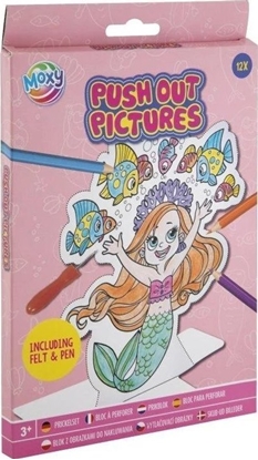 Изображение Obrazki wypychane do malowania Unicorn 12 arkuszy