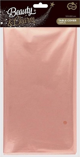 Picture of Obrus foliowy B&C metalicz róowo-zoty 137x183cm