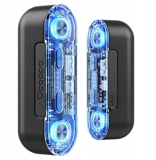 Picture of Ocoopa UT2s GamerPro, 2x 5000 mAh, do 2*8h, powerbank 18 W, LED, czarny
