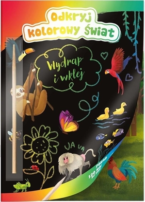 Picture of Odkryj kolorowy wiat Wydrapywanka Zwierzta
