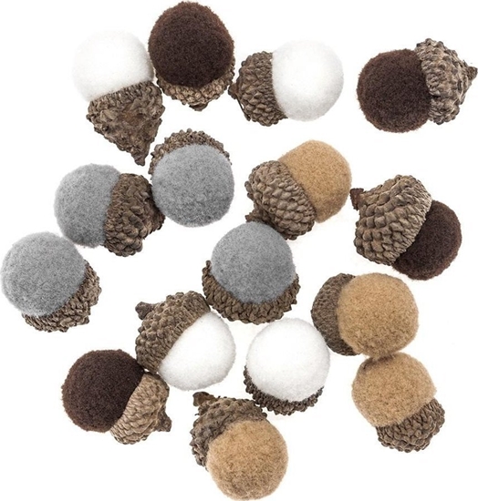 Picture of odzie pluszowe 16szt multikolor mix