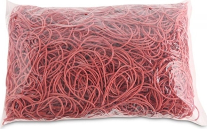 Изображение Office Products Gumki Recepturki Office Products, rednica 100Mm, 1,5X1,5Mm, 60% Kauczuku, 1000G, Zgrzewka, Czerwone