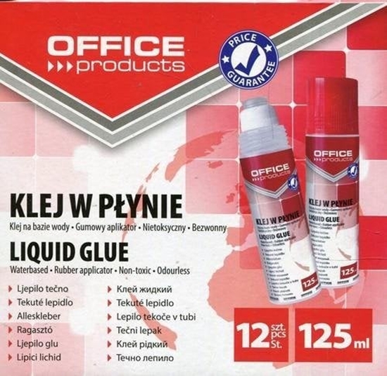 Изображение Office Products Klej w pynie biurowy transparentny 125ml (12szt)