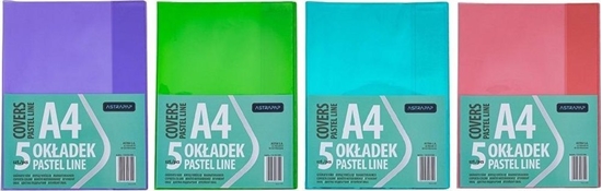 Picture of Okadka A5 Pastel Line nieregulowana (5szt) ASTRA