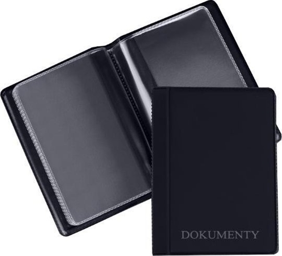 Picture of Okadka na dokumenty mini standard czarna (10szt)