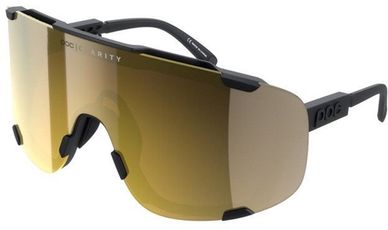 Изображение Okulary przeciwsoneczne POC Devour czarny - Clarity Road/Partly Sunny Gold cat 2