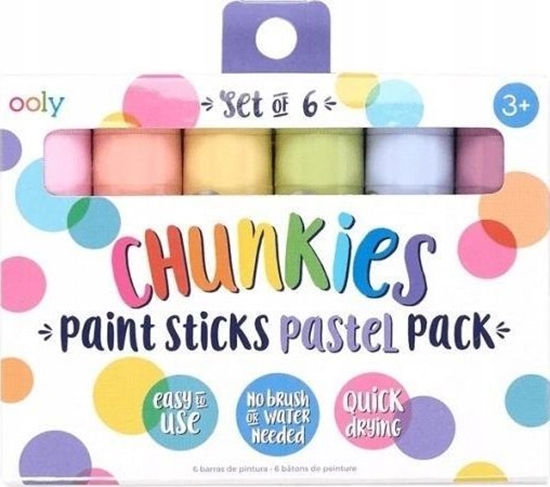 Picture of Ooly Farba w kredce Chunkies Paint Sticks pastel 6szt.