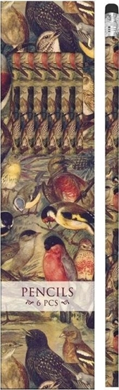 Picture of Oówki ozdobne STPEN34 ptaki 6 sztuk