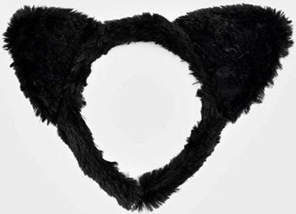 Attēls no Opaska czarne uszy 21cm