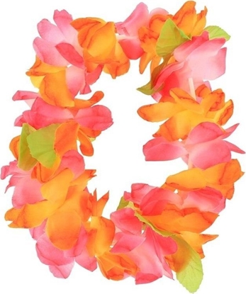 Picture of Opaska hawajska due kwiaty pomaraczowo-róowa