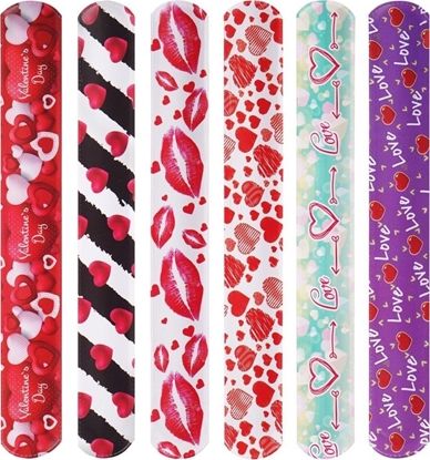 Изображение Opaska samozaciskowa z motywem walentynkowym MIX