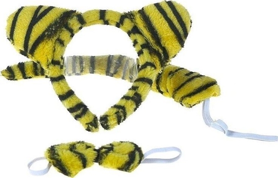 Изображение Opaska tygrys z ogonem pluszowy